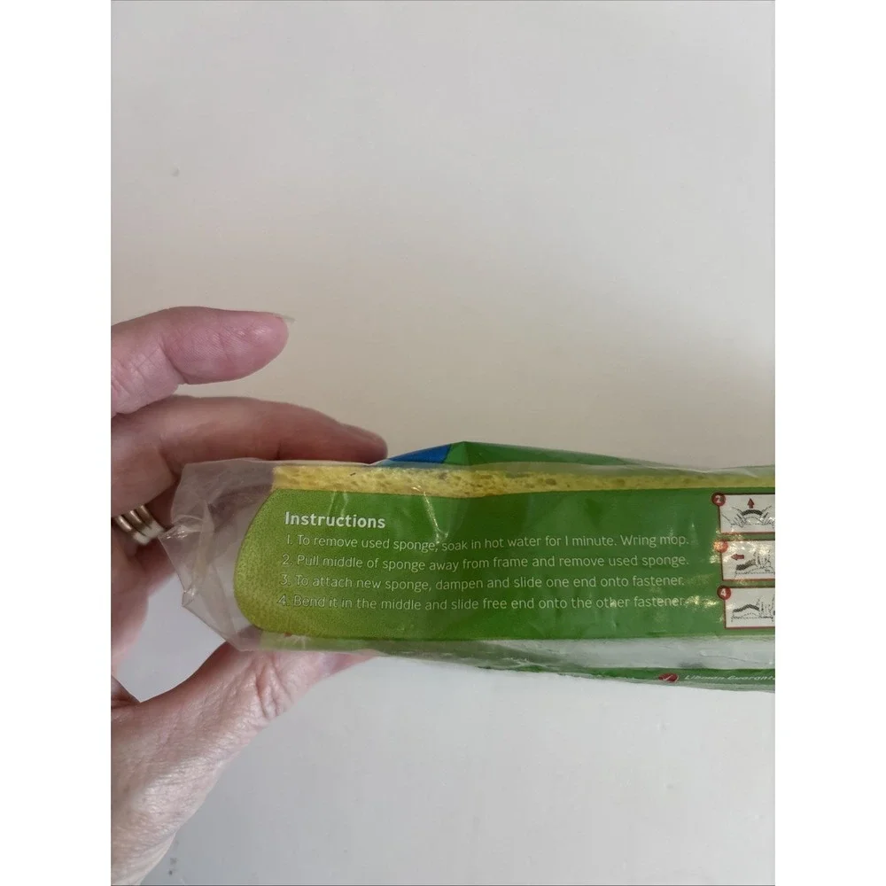 Libman Scrubster Mop Refill‎ Extra Absorbent Cellulose Sponge #00105 Fits #00105